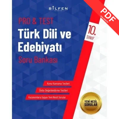 10.Sınıf Pro&Test Türk Dili ve Edebiyatı Soru Bankası PDF indir