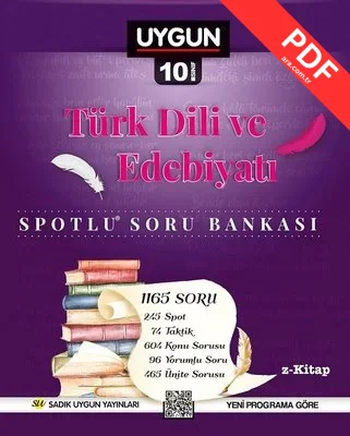 10.Sınıf Spotlu Türk Dili Ve Edebiyatı Soru Bankası PDF indir