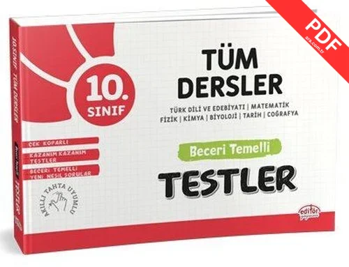 10.Sınıf Tüm Dersler Beceri Temelli Testler PDF indir
