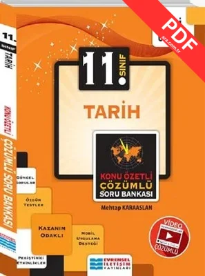 11.Sınıf Tarih Konu Özetli Video Çözümlü Soru Bankası PDF indir