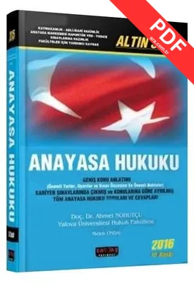 2016 Anayasa Hukuku Altın Seri Konu Anlatımı PDF indir