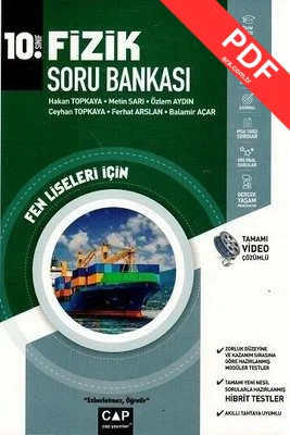 2020 10.Sınıf Fen Lisesi Fizik Soru Bankası PDF indir
