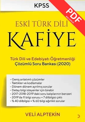 2020 KPSS Eski Türk Dili Kafiye-Türk Dili ve Edebiyat Öğretmenliği Çözümlü Soru Bankası PDF indir