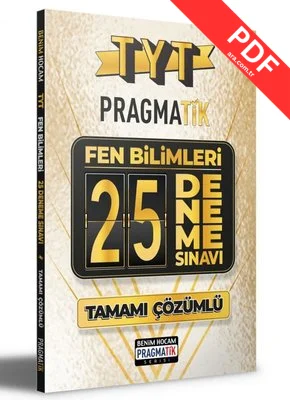 2021 TYT Tamamı Çözümlü Fen Bilimleri 25 Deneme Sınavı Pragmatik Serisi PDF indir