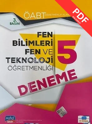 2021 ÖABT Fen Bilimleri Fen ve Teknoloji Öğretmenliği 5 Deneme PDF indir