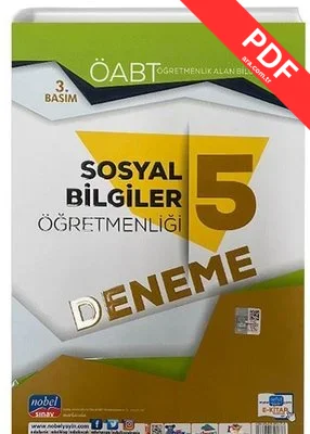2021 ÖABT Sosyal Bilgiler Öğretmenliği 5 Deneme PDF indir