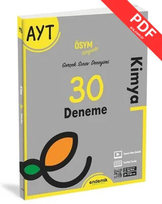 2022 AYT 30 lu Kimya Deneme Sınavı