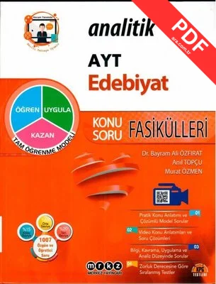 2022 TYT AYT Edebiyat Analitik Konu Soru Fasikülleri