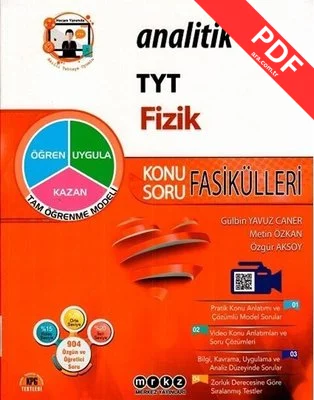 2022 TYT Fizik Analitik Konu Soru Fasiküllleri