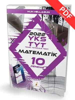 2022 YKS TYT Matematik Dijital Çözümlü 10 Deneme Sınavı PDF indir