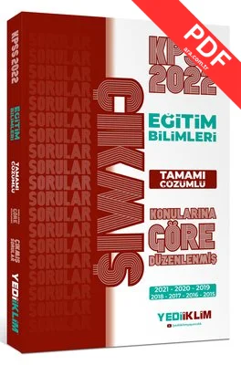 2022 KPSS Eğitim Bilimleri Konularına Göre Tamamı Çözümlü Çıkmış Sorular