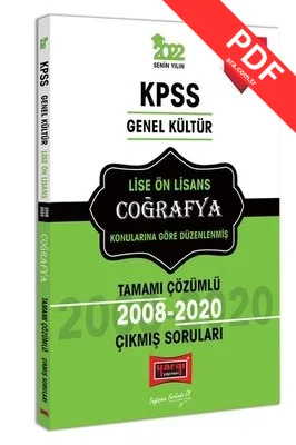 2022 KPSS Genel Kültür Lise Ön Lisans Coğrafya Tamamı Çözümlü Çıkmış Sorular PDF indir