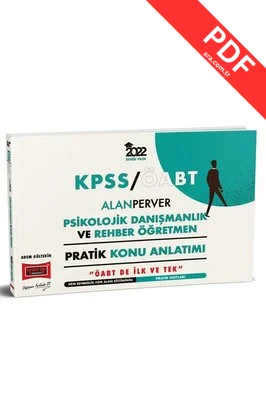 2022 ÖABT AlanPerver Psikolojik Danışmanlık ve Rehber Öğretmen Pratik Konu Anlatımı