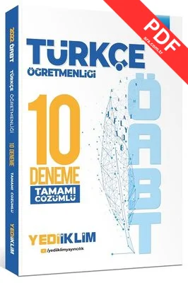2022 ÖABT Türkçe Öğretmenliği Tamamı Çözümlü 10 Deneme