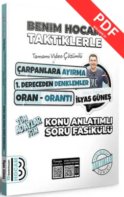 2022 Tüm Adaylar İçin Taktiklerle Çarpanlara Ayırma-Denklemler - Oran Orantı Konu Anlatımlı Soru Fasik