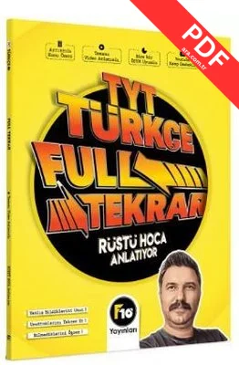 2023 Rüştü Hoca TYT Türkçe Full Tekrar Video Ders Kitabı