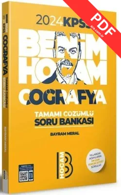 2023 KPSS Coğrafya Tamamı Çözümlü 23 Bordo Deneme PDF indir