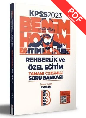 2023 KPSS Eğitim Bilimleri Rehberlik ve Özel Eğitim Tamamı Çözümlü Soru Bankası