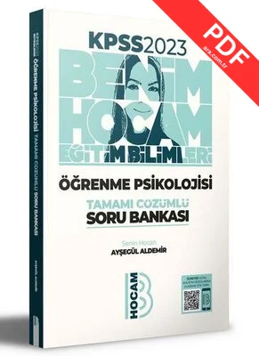 2023 KPSS Eğitim Bilimleri Öğrenme Psikolojisi Tamamı Çözümlü Soru Bankası
