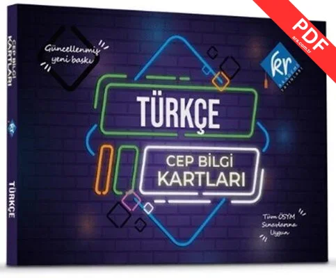 2023 KPSS Türkçe Cep Bilgi Kartları PDF indir