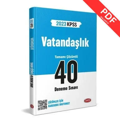 2023 KPSS Vatandaşlık Tamamı Çözümlü 40 Deneme Sınavı