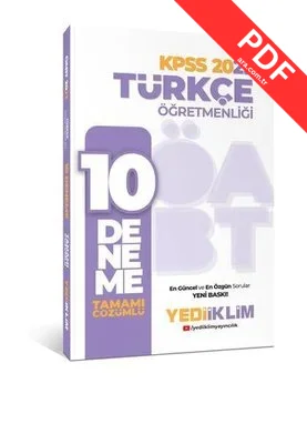 2023 ÖABT Türkçe Öğretmenliği Tamamı Çözümlü 10 Deneme
