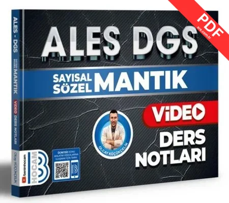 2024 ALES DGS Sayısal Sözel Mantık Video Ders Notları