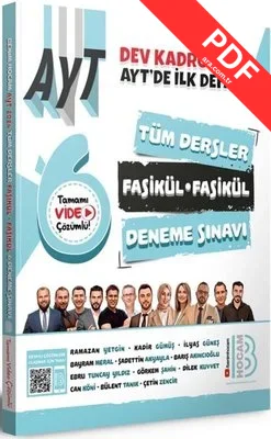 2024 AYT Tüm Dersler Fasikül Fasikül 6 Deneme Sınavı