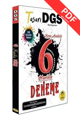 2024 DGS Konu Analizli 6 Harika Çözümlü Deneme PDF indir