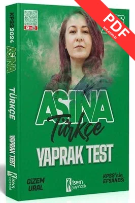 2024 KPSS Aşina Türkçe Soru Bankası PDF indir