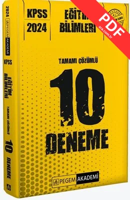 2024 KPSS Eğitim Bilimleri Tamamı Çözümlü 10 Deneme