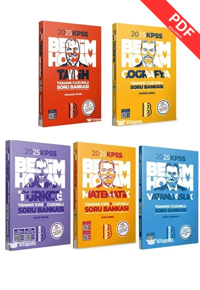 2024 KPSS Genel Kültür Genel Yetenek Tamamı Video Çözümlü Soru Bankası Benim Hocam Yayınları