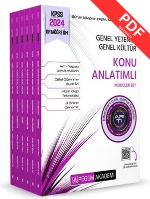 2024 KPSS Genel Yetenek Genel Kültür Ortaöğretim Konu Anlatımlı Modüler Set