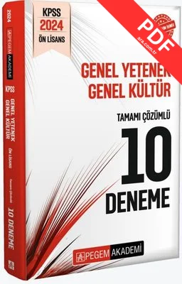 2024 KPSS Genel Yetenek Genel Kültür Önlisans Tamamı Çözümlü 10 Deneme