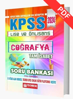 2024 KPSS Lise Ön Lisans Tam İsabet Coğrafya Soru Bankası