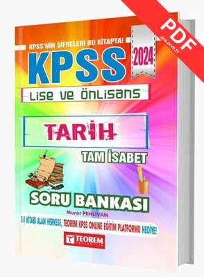 2024 KPSS Lise Ön Lisans Tam İsabet Tarih Soru Bankası
