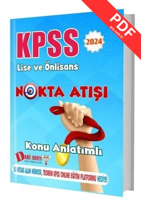 2024 KPSS Lise ve Ön Lisans Nokta Atışı Konu Anlatımlı