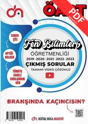2024 ÖABT Fen Bilimleri Öğretmenliği Son Beş Yıl Çıkmış Sorular Tamamı Video Çözümlü