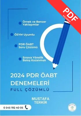 2024 PDR ÖABT Denemeleri Full Çözümlü