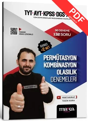 2024 TYT AYT KPSS DGS ALES Permütasyon Kombinasyon Olasılık Denemeleri PDF indir