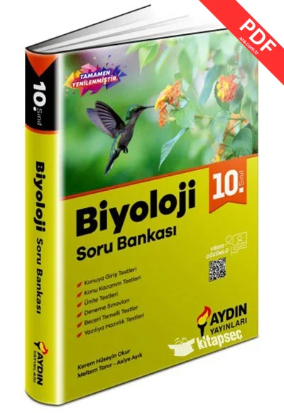 2025 10. Sınıf Biyoloji Soru Bankası Aydın Yayınları
