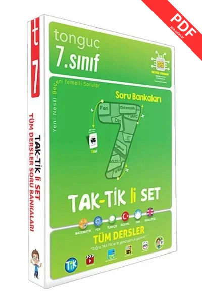 2025 7. Sınıf Taktikli Tüm Dersler Soru Bankası Seti Tonguç Akademi