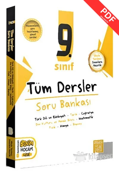 2025 9. Sınıf Tüm Dersler Soru Bankası Benim Hocam Yayınları