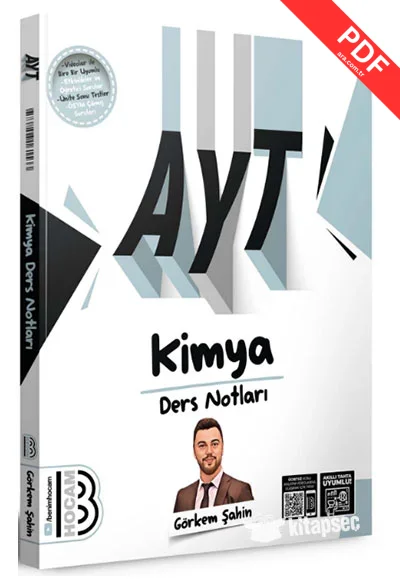 2025 AYT Kimya Ders Notları Benim Hocam Yayınları