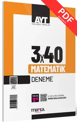 2025 AYT Matematik 3x40 Deneme PDF indir