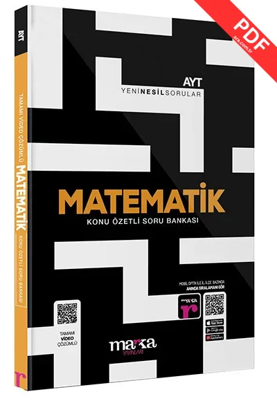 2025 AYT Matematik Konu Özetli Yeni Nesil Video Çözümlü Soru Bankası Marka Yayınları