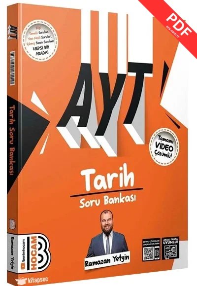 2025 AYT Tarih Tamamı Video Çözümlü Soru Bankası Benim Hocam Yayınları GÜNCEL BASKI
