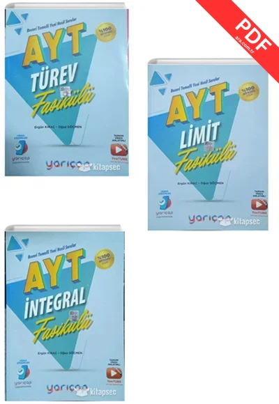 2025 Ayt Türev - Limit-  İntegral Fasiküllü Soru Bankaları Seti Yarı Çap Yayınları