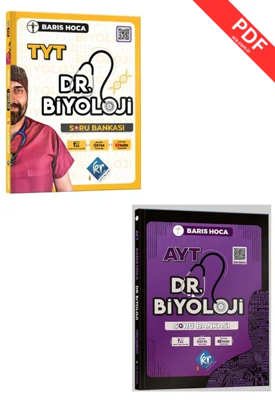 2025 Barış Hoca TYT- AYT  Dr. Biyoloji Video Kamp Defteri Seti Kr Akademi GÜNCEL BASKI