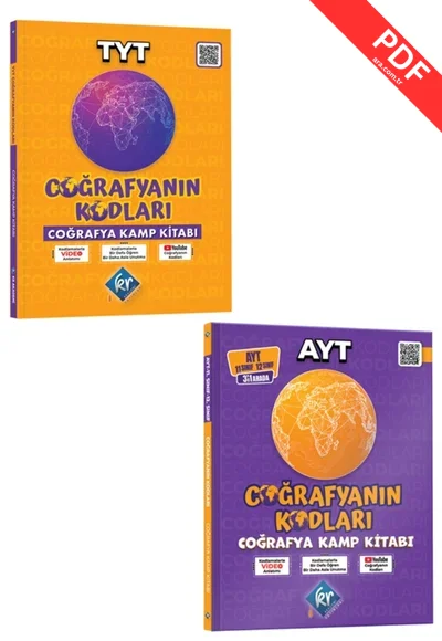 2025 Coğrafyanın Kodları TYT Coğrafya Kamp Kitabı-Coğrafyanın Kodları AYT Coğrafya Kamp Kitabı-Coğrafyanın Kodları Türkiye ve Dünya Duvar Haritaları Poster Notlar Seti